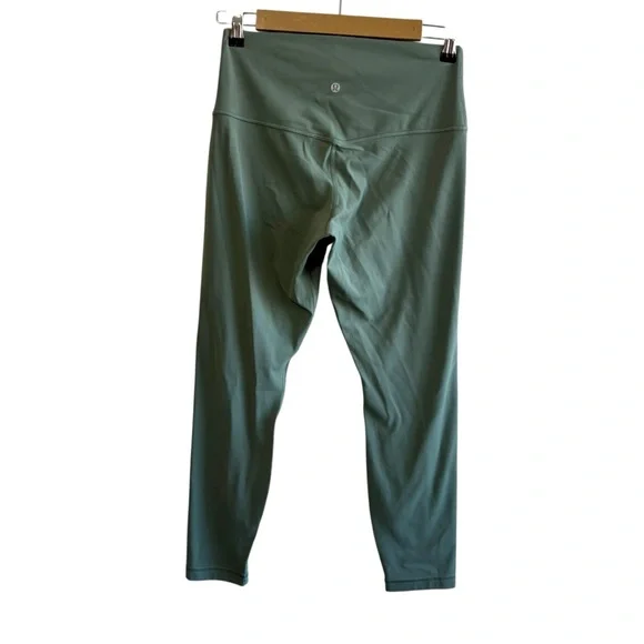 Lululemon Size 10 Sage Green Align High Rise Crop Leggings Athletic Gym Yoga Run - Picture 2 of 7